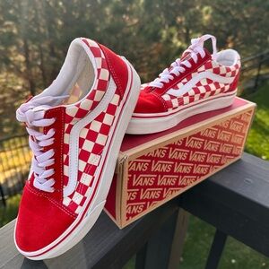 🟥⬜️ OLD SKOOL CHECKERED VANS⬜️🟥